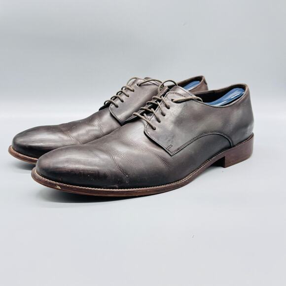 Cole Haan Shoes Mens 13 Brown Leather Derby Oxford Lace Up Dress Classic Office main image 7